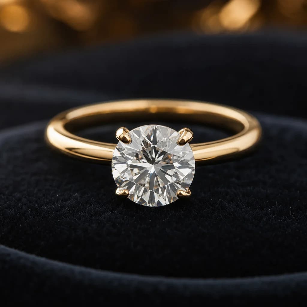 Woman wearing lab-grown diamond jewelry from Trichel & Co. fine diamond jewelry